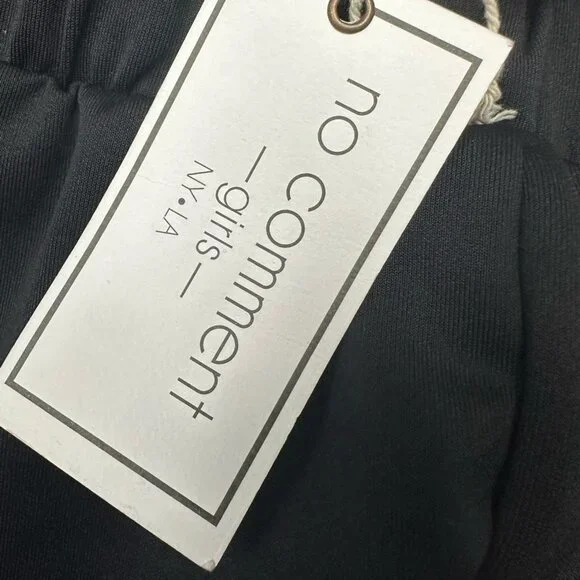 No Comment Girls Joggers in Black/White New With Tags Size Small 7/8 - Picture 4 of 4